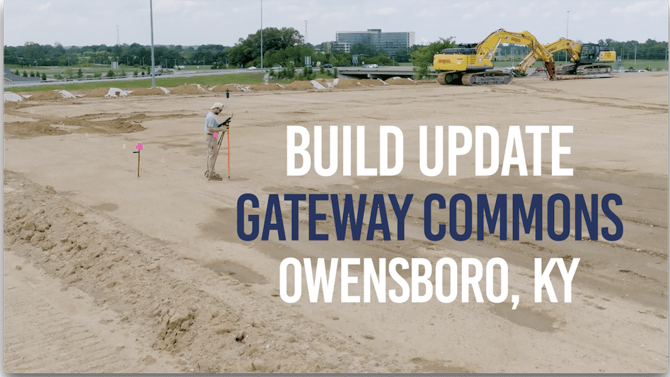 AERIAL UPDATE: Gateway Commons Owensboro – Carter’s, Old Navy, Sierra & HomeGoods + Publix Site Work