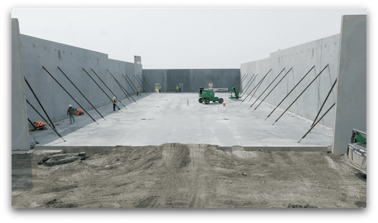 AERIAL: Gateway Commons Wall Construction – Boot Barn, Old Navy, and HomeGoods + Publix Foundations